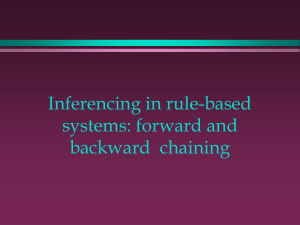 Forward and Backward Chaining and and