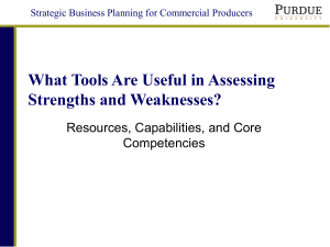 What Tools Are Useful in Assessing Strengths and Weaknesses?