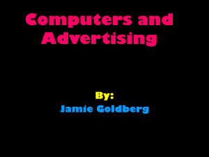 Computers and Advertising