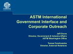 ASTM In the National and International Arena