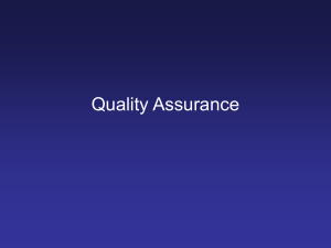 Quality Assurance