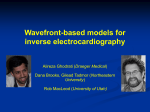 Wavefront based models for inverse electrocardiography