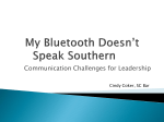 My Bluetooth Doesn`t Speak Southern