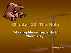 Chapter 10 The Mole