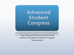 Student Congress (Advanced Level)