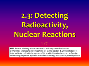 1.6--NOTES--Detecting Radiation Nuclear Rxtns