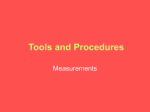 Tools and Procedures