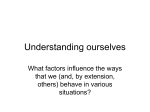 Understanding ourselves
