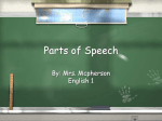 8 Parts of Speech
