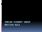 indian economy under british rule