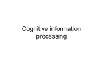 Cognitive information processing