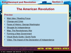 Section 3 Enlightenment and Revolution