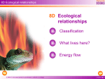 8D Ecological relationships - Watford Grammar School for Boys