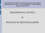 Genealogy of transitional justice