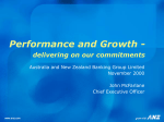 Performance and Growth - delivering on our commitments