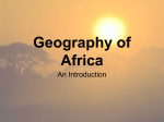 8/24/2015 African Geography