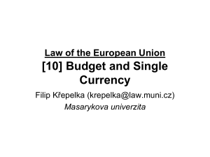 Single currency - IS MU