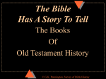 OT Books of History Survey of Bible