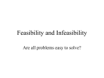Feasibility and Infeasibility