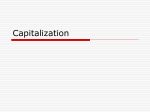 Capitalization - Net Start Class