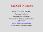 Red Cell Disorders - University of Washington