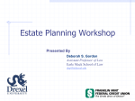 A typical estate plan