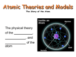 Atomic Theories and Models - MrD-Home