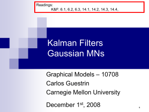 Kalman filter - Carnegie Mellon School of Computer Science