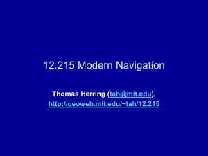 PowerPoint Presentation - 12.215 Modern Navigation - GeoWeb