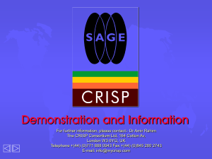 SAGE CRISP Demo Disk - CRISP Geotechnical Finite Elemenat