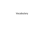 Vocabulary - OnMyCalendar