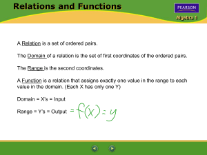 Algebra 1 Lesson 5