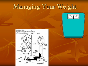 Weight Management PowerPoint