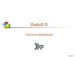 Haskell II - CIS @ UPenn