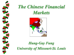 Chinese Financial Markets