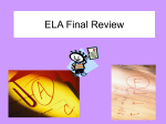 ELA Final Review - anselmtechclass