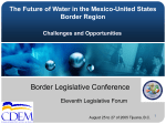 The Future of Water in the Mexico - United States Border Region