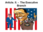 Article. II. - The Executive Branch Section 1 - The