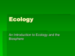 Ecology Levels of Organization PowerPoint