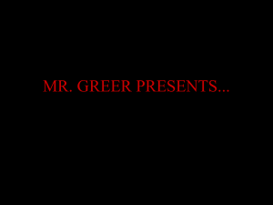 MR. GREER PRESENTS