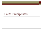 17-2: Precipitates - Trimble County Schools