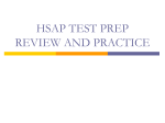 hsap test prep review and practice