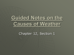 Guided Notes on the Causes of Weather