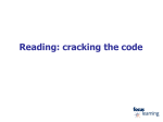 Reading: cracking the code PPT