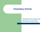 Unit 6 part 1 notes on Naming Compounds