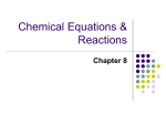 Chapter 8powerp point for chemical reactions
