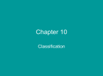 Chapter 10 Classification