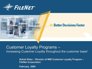Customer Loyalty - Service Strategies