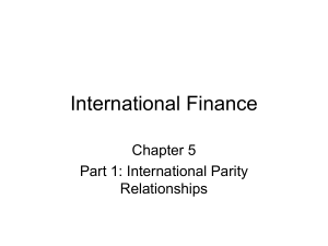 International Finance - University of Colorado Boulder