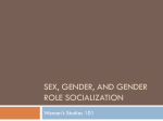 Gender Roles and Gender Role Socialization